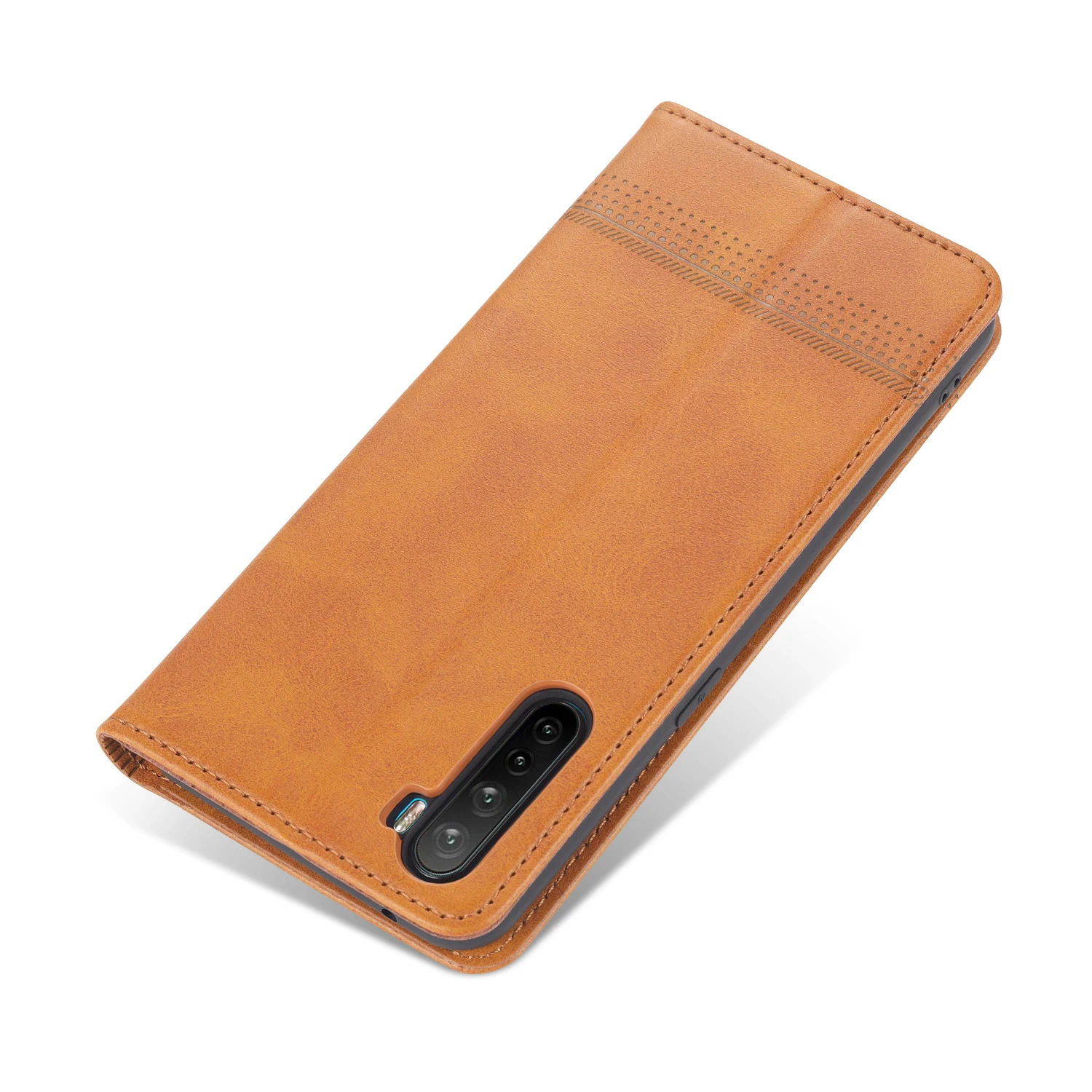 Deluxe Magnetic adsorption leather case for OPPO Reno 3 Global 4G / OPPO A91/ OPPO F15 Flip Cover Protective Case capa fundas
