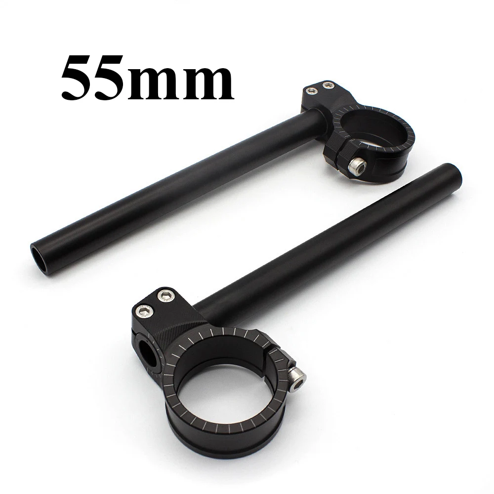 55 мм клипсоны для мотоциклов с ЧПУ Регулируемый зажим руля вилки клипсой