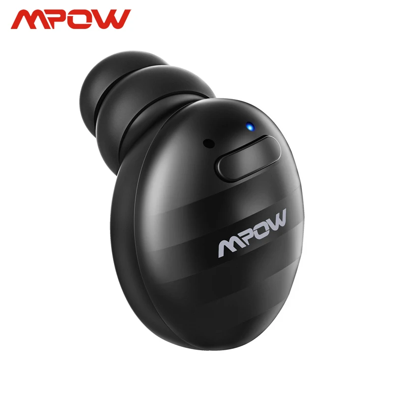 Mpow EM6 Мини Bluetooth Наушники V4.1 бизнес 6H Playtime вкладыши невидимые Беспроводные наушники с микрофоном для iPhone Android телефон