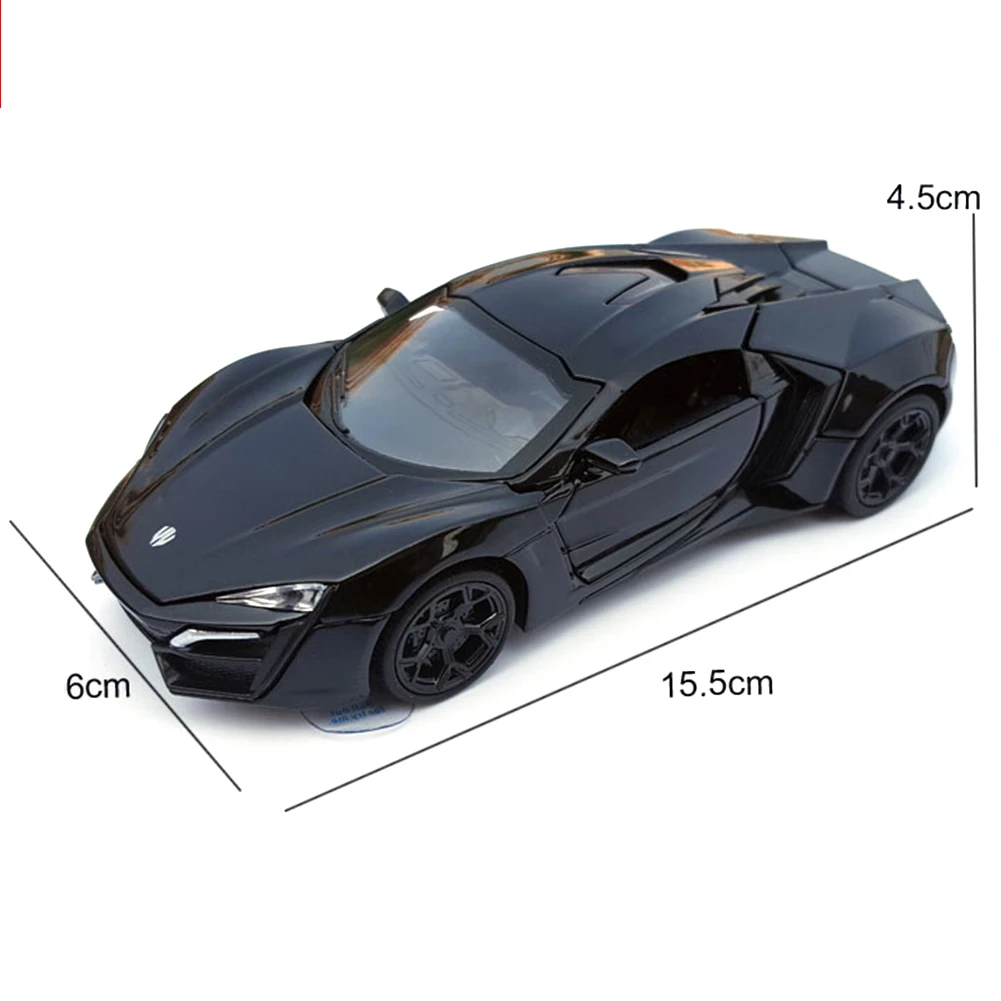 1:32 Lykan Hypersport литые модели автомобилей из сплава звук и свет оттягивающая машина