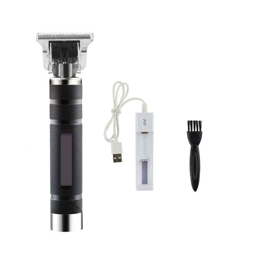 

Electric Trimmer Men Hair Clipper Carving Carbon Fiber Metal Powerful High-Speed Motor KG66