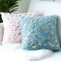 fur decorative cushion cover home plush pillow case bed room pillowcases pillows car seat decoration sofa throw pillow covers