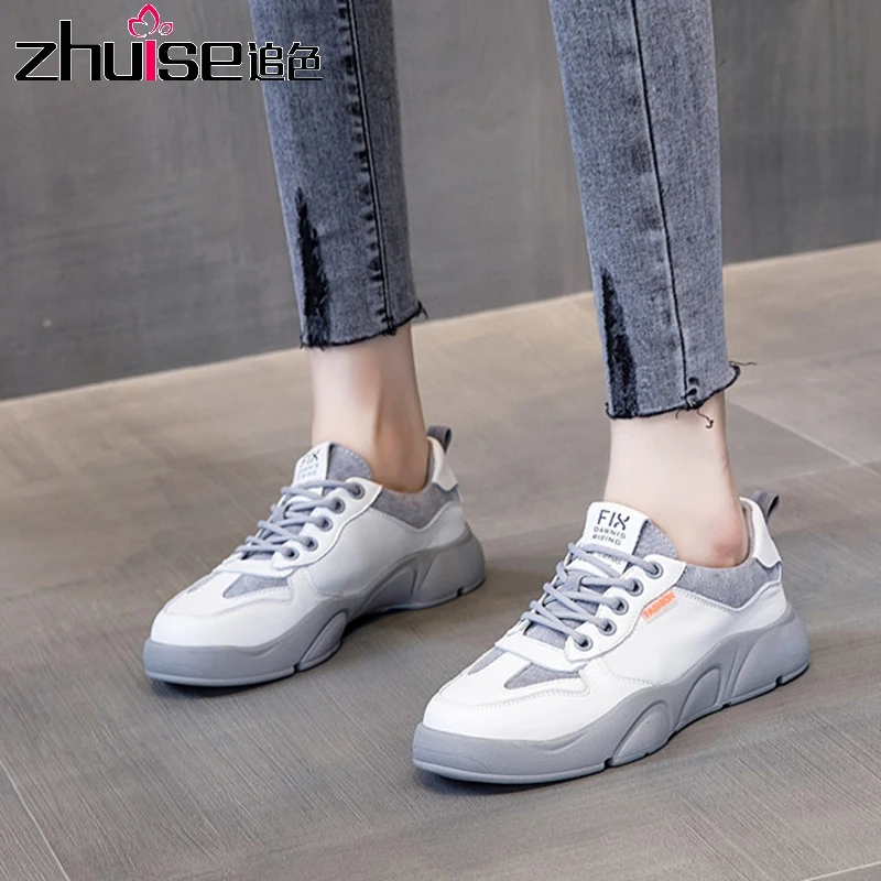 

Autumn leather women's shoes 2020 new all-match shoes casual single shoes women shallow mouth flat white shoes women