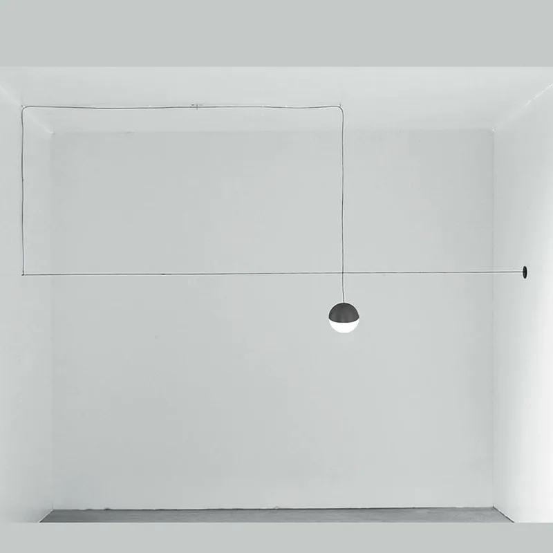 Современный подвесной светильник с железной линией s скандинавский светодиодный