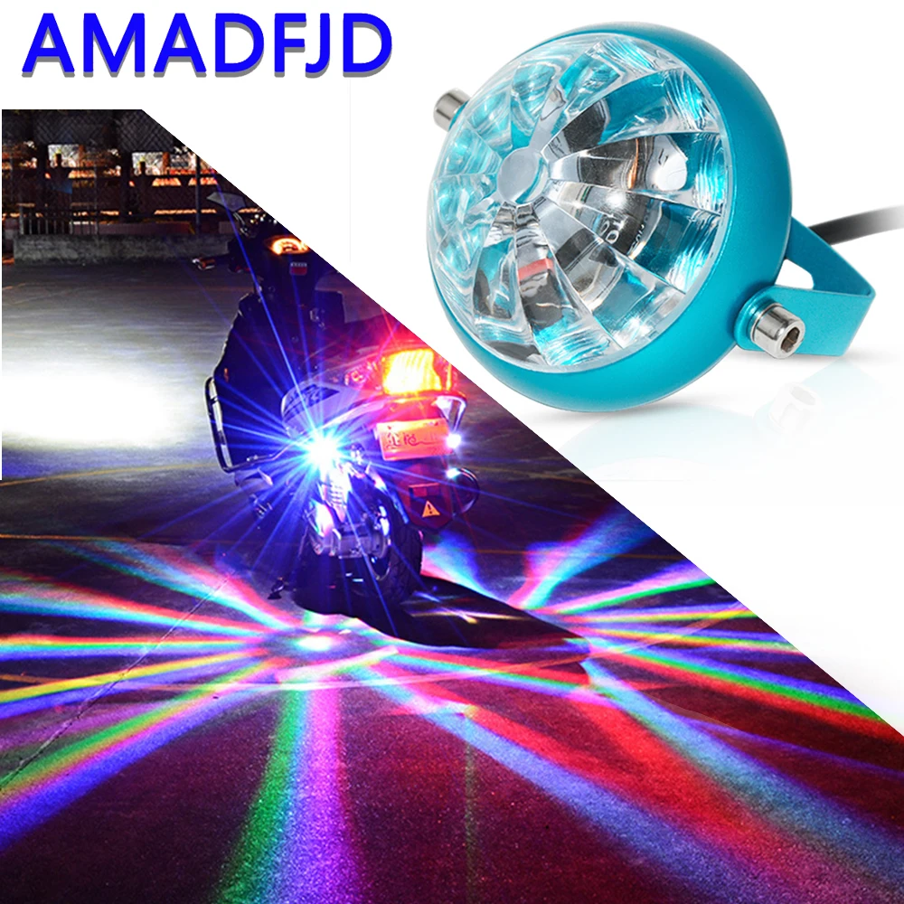 AMADFJD декоративная фара для мотоцикла 12 В стоп-сигнал предупреждающий фонарь