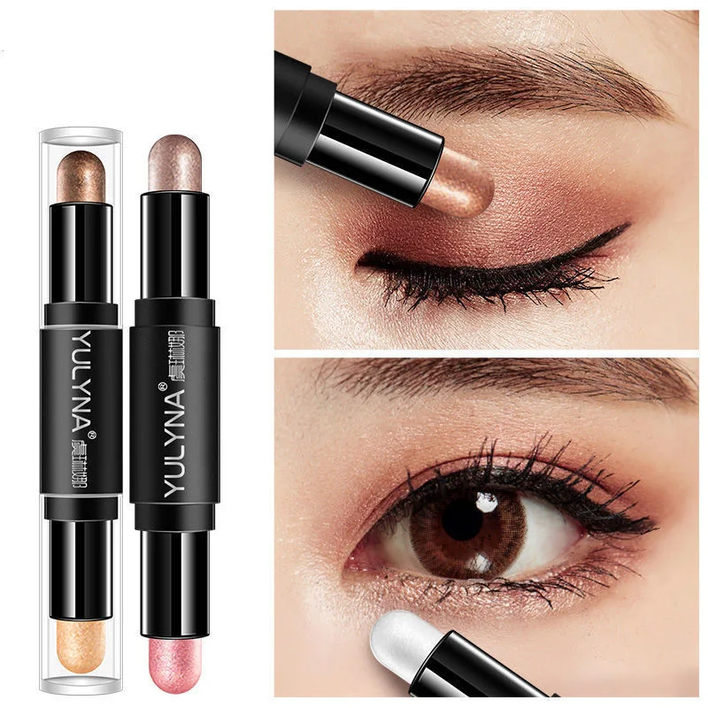 

One-stroke two-use three-dimensional non-smoothing silkworm pen eye shadow pen make-up eyeshadow beauty eyeshadow