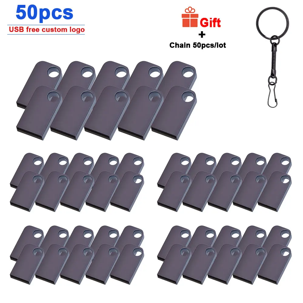 

50 шт./лот оптовая продажа мини usb 2,0 металлический usb флэш-накопитель 16 ГБ 32 ГБ 64 ГБ 128 ГБ флеш-накопитель usb карта памяти usb бесплатный логотип
