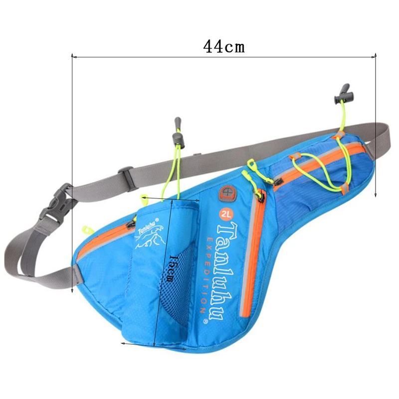 

Reflective Waist Running Bags With Bottle Holder Sports Fanny Pack For Camping/Hiking/Fishing Waist Pack Bags