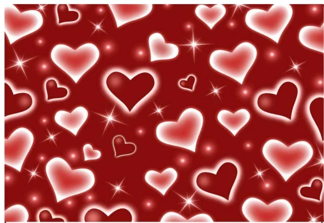 Early 2000s Photography Backdrop Red Heart Photo Backdrop Valentines Heart Stars Vinyl Valentines Day Party Decoration enlarge