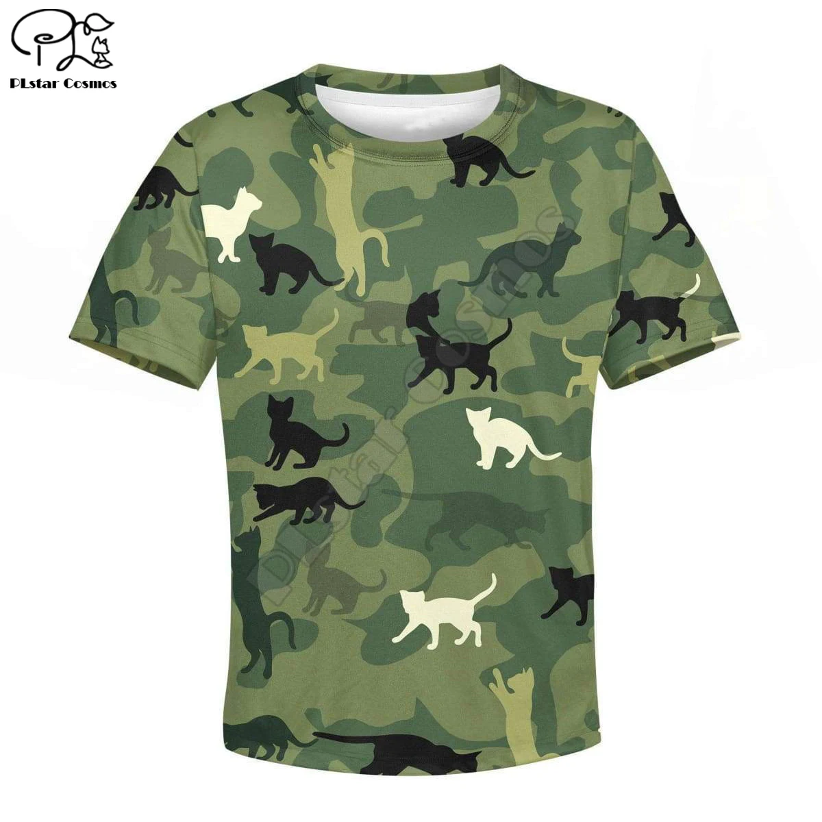 

Детский комплект с кошачьими принтами, камуфляжные худи с объемным рисунком, детский пуловер на молнии, свитшот/толстовки/семейная футболк...