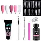 Набор для наращивания ногтей из полиуф-геля, акриловая лампа для наращивания ногтей