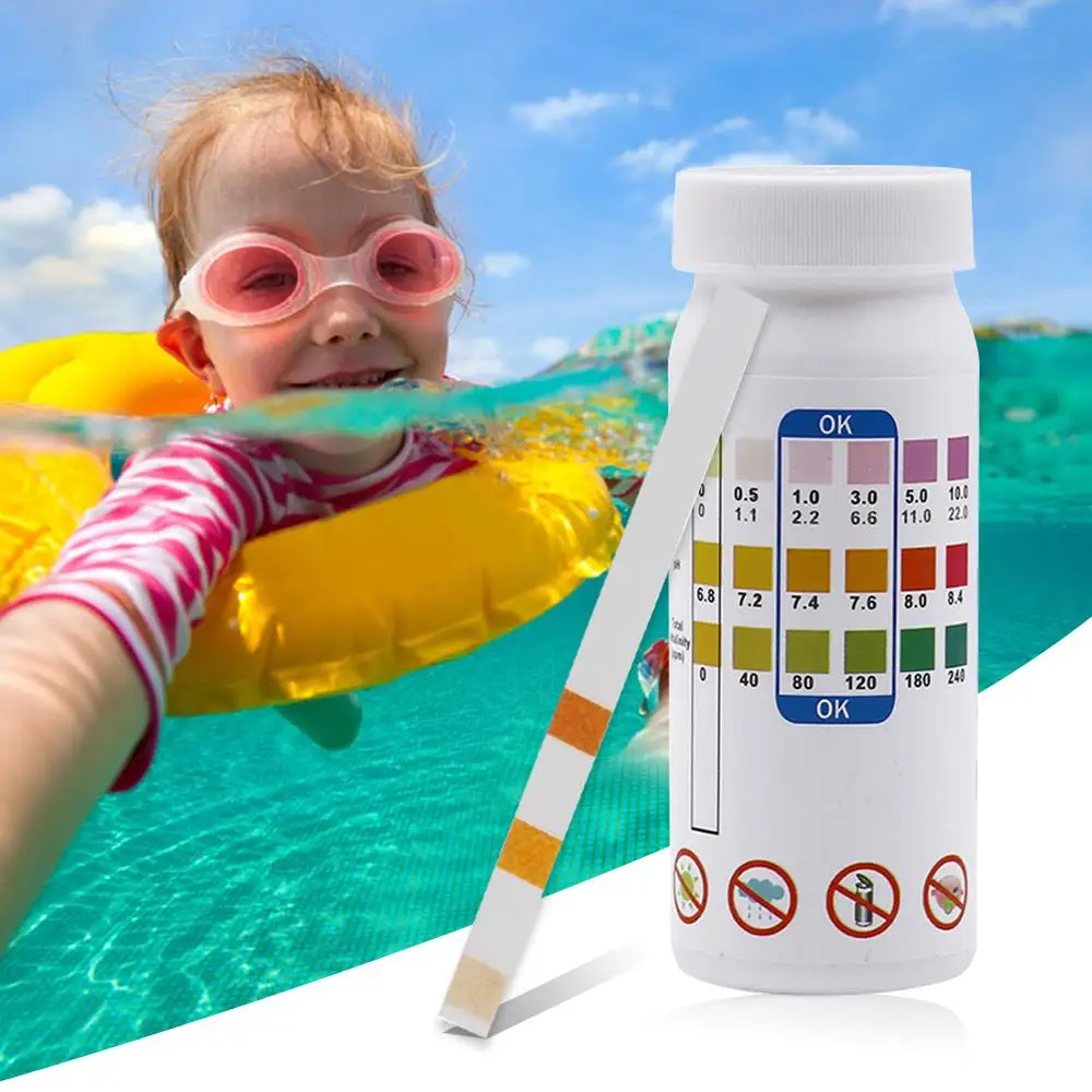 

50pcs 3 in 1 Drinking Water Test Strips Pool Test Strips PH Test Paper Portable Urine Dipstick Iron Nitrite Durable Practical
