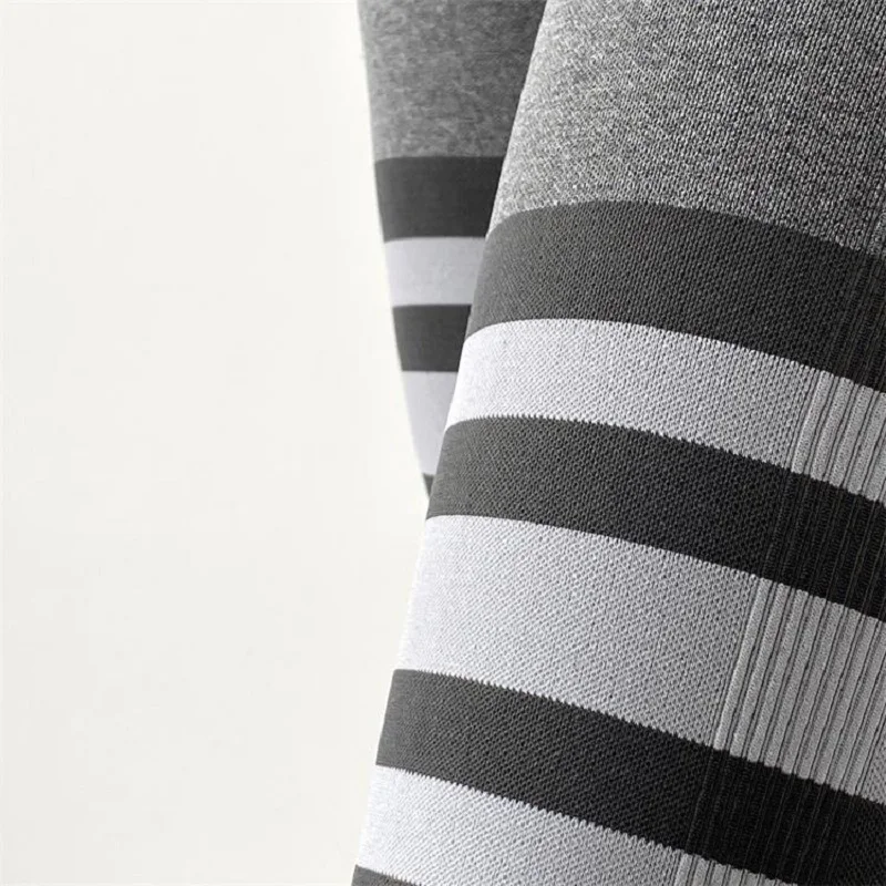 

Women's Sports Pants Leggings Gym Fitness High Elasticity Trousers Joggers 2021 Fashion Women Streetwear Sweatpants Striped