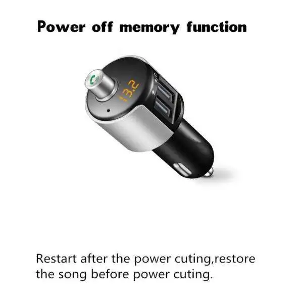 

Car Bluetooth FM Transmitter Wireless Radio Adapter USB Charger MP3 Player