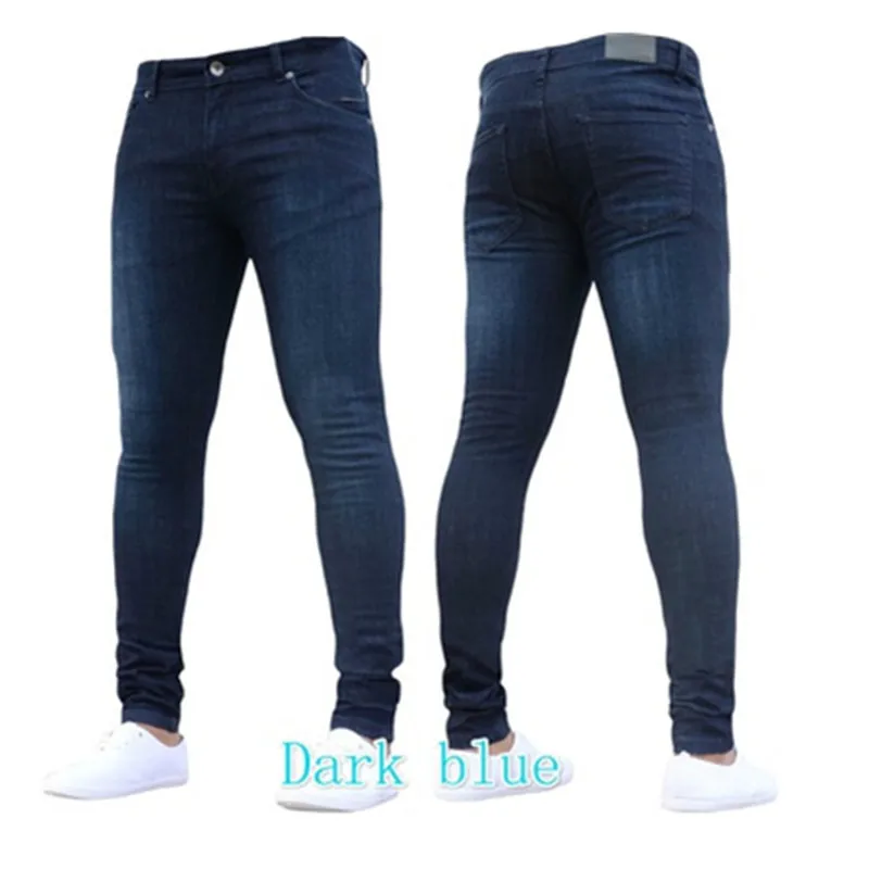 2019 горячие новые мужские узкие брюки Модные повседневные облегающие прямые