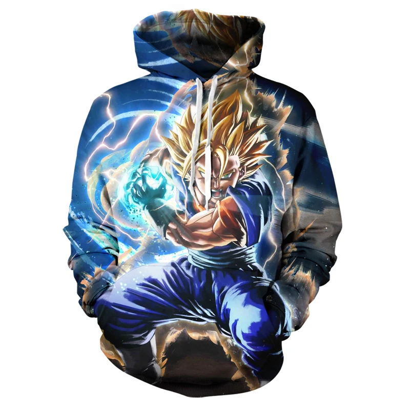Мультфильм Dragon Ball 3D Толстовка Мужская Женская толстовка Аниме Повседневная