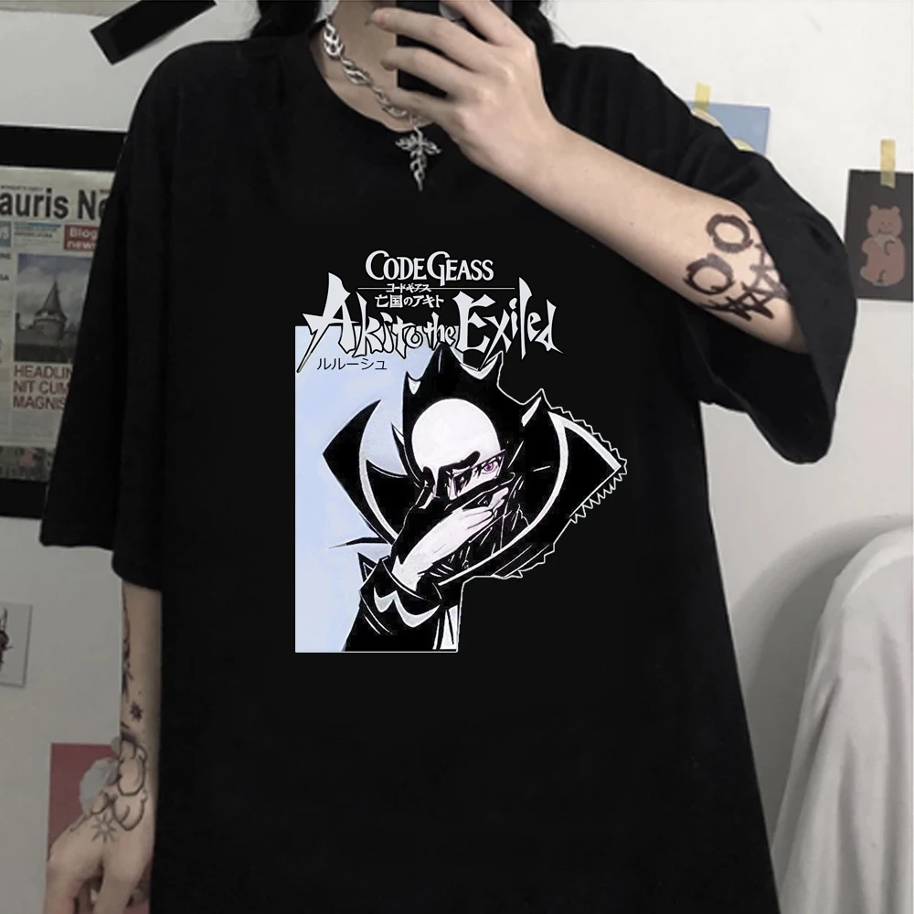 

CODE GEASS Lelouch of the Re Surrection Short Sleeve Lelouch Lamperouge Zero T-shirt Summer Top