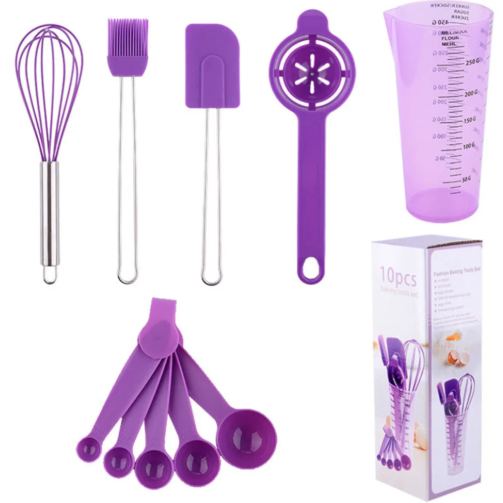 

Набор для выпечки из силикона и масляной кисти, 10 шт.
