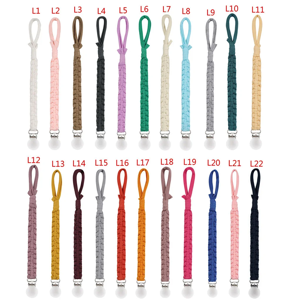 

Pacifier Clips Chain Dummy Clip Pacifier Holder Braided Clip Nipple Holder Soother Chain For Infant Baby Feeding