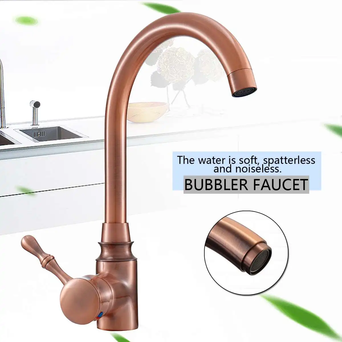 

Xueqin Single Handle Kitchen Bathroom Basin Sink Faucet Antique Copper Brass Mixer Tap Deck Mounted Cold And Hot
