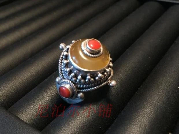 

Nepal Beeswax Ring 925 Silver Handmade Beeswax Ring