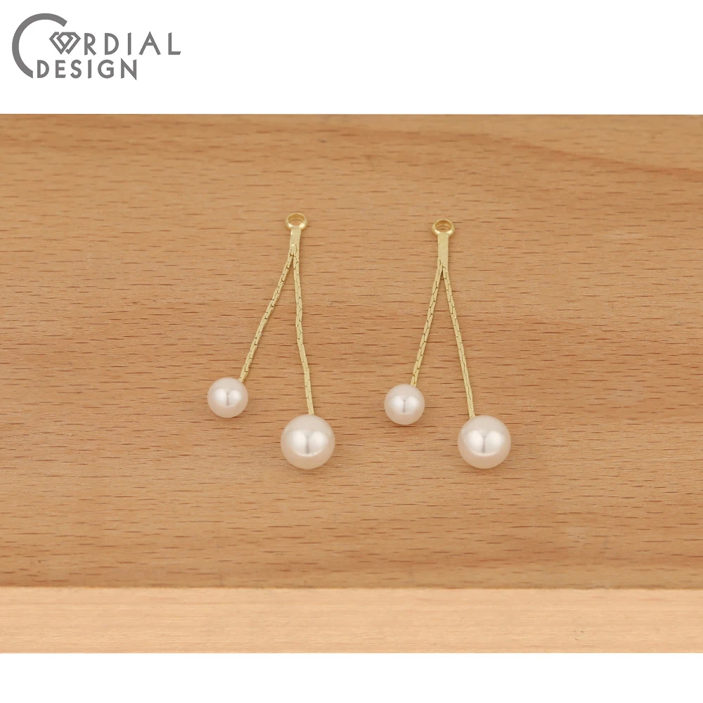 

Cordial Design 100Pcs Pendant/Hand Made/DIY Charms/Imitation Pearl/Earrings Accessories/Claw Chain/Jewelry Findings & Components