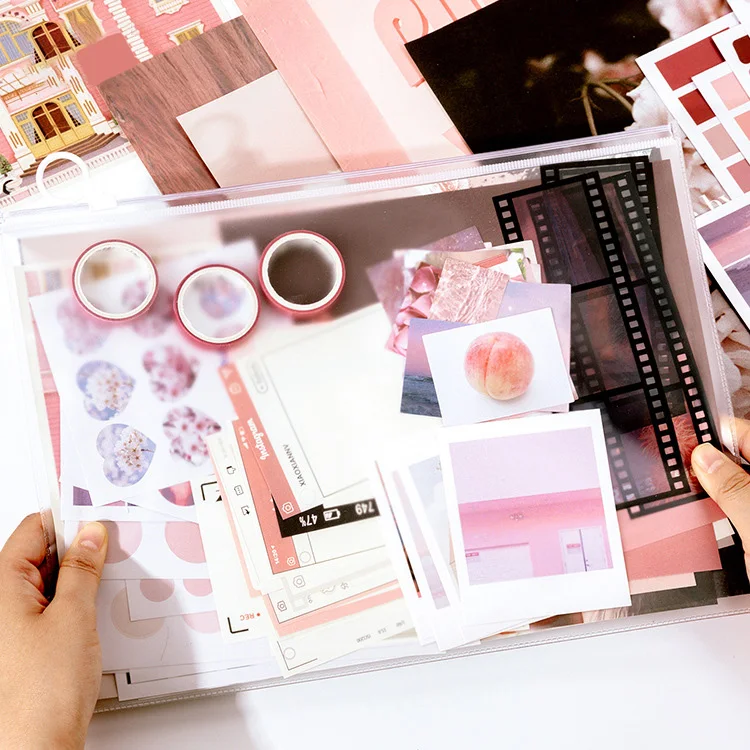 

64pcs/1lot Kawaii Scrapbooking Material Set Diary Decorative Natural Scenery Stationery Stickers Book Aesthetic Landscape