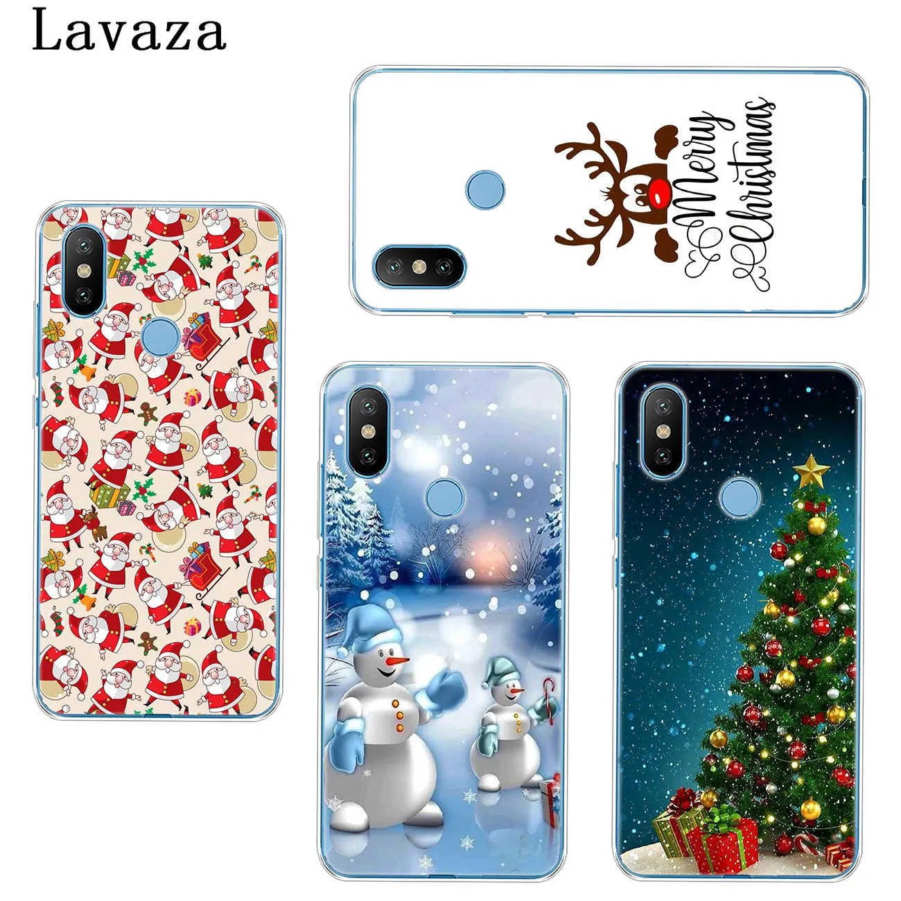 Твердый чехол для телефона Lavaza Merry Christmas snow Xiaomi Redmi 8A 7A 6A 5A K20 K30 Note 8 8T 7 5 6