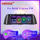 MEKEDE 10,25 ''Автомобильный мультимедийный беспроводной Apple CarPlay Android авто для BMW 5 серии F10 F11 520i (2011-2016) CIC NBT система