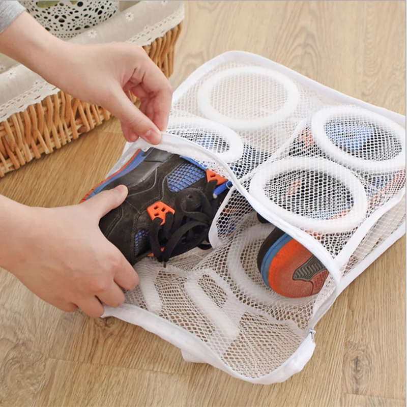

1pcs Laundry Bag Washing For Shoes Underwear Bra Shows Airing Dry Tool Mesh Laundry Protective Organizer Laundry Products