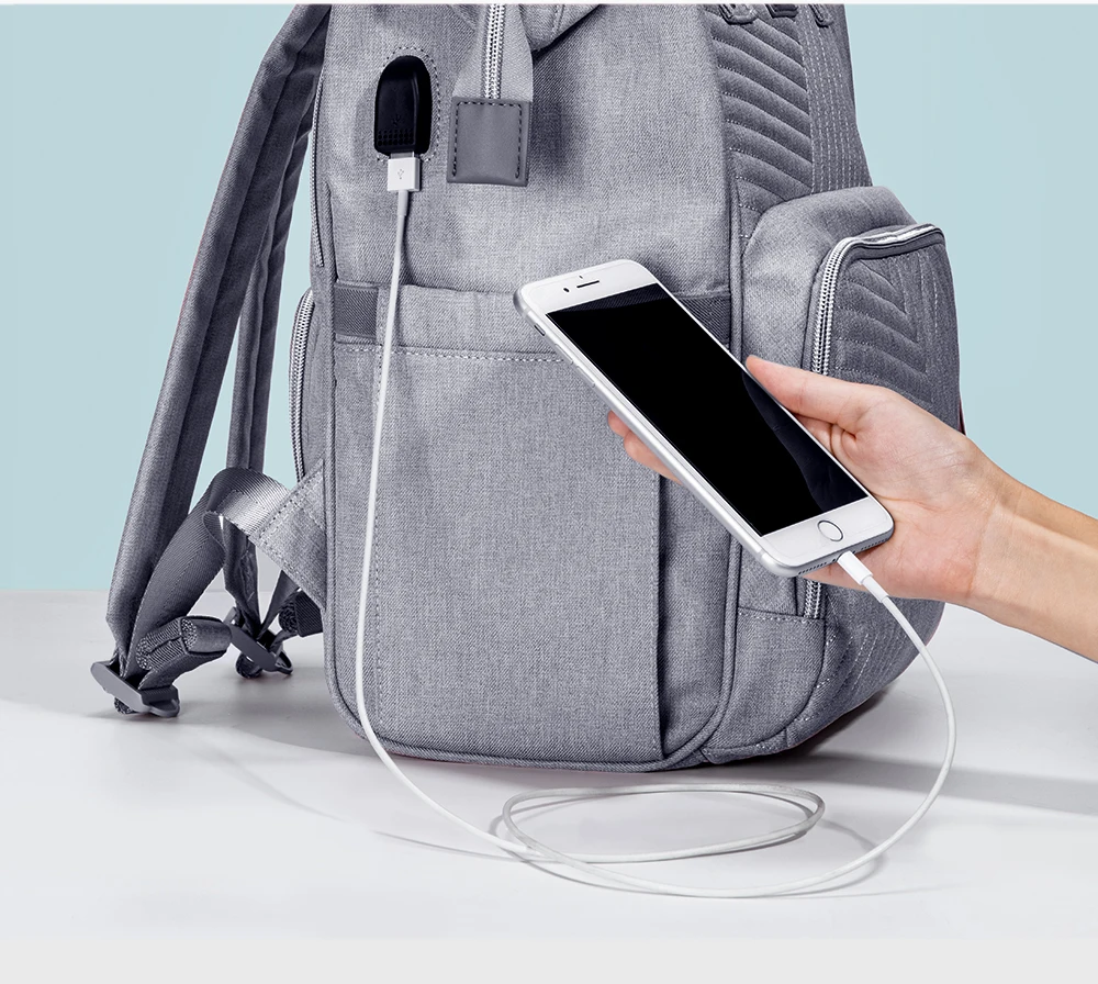 Модный рюкзак Sunveno сумка для подгузников стеганая большая женская кормления