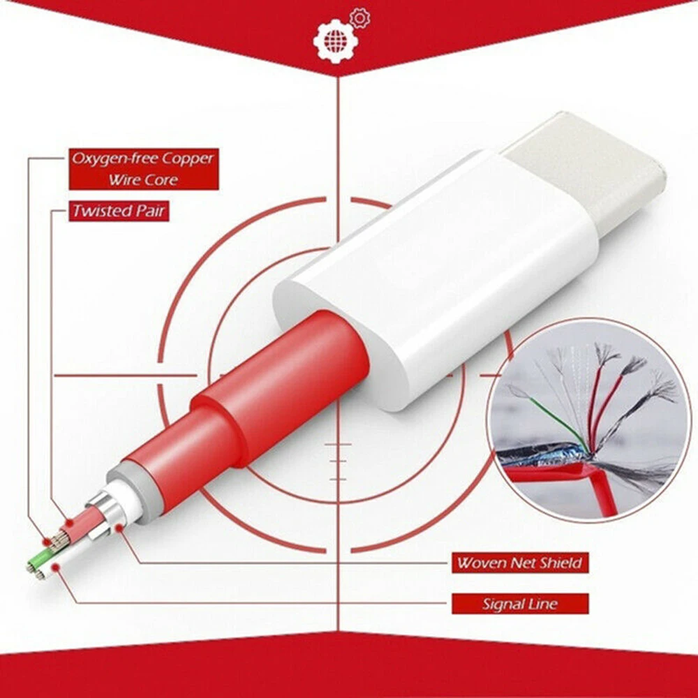 Новая линия передачи данных для 1 + 6t флэш-зарядка USB Кабель зарядного устройства