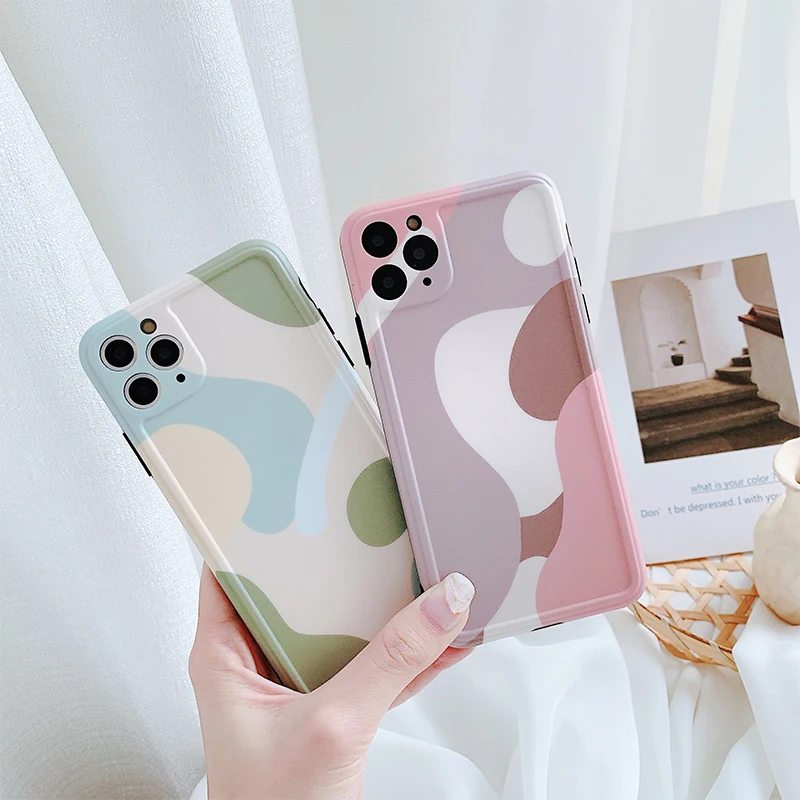Простой цветной чехол для iPhone X Xs Xr XsMax 6 6s 7 8 plus 11promax мягкий из силикагеля |