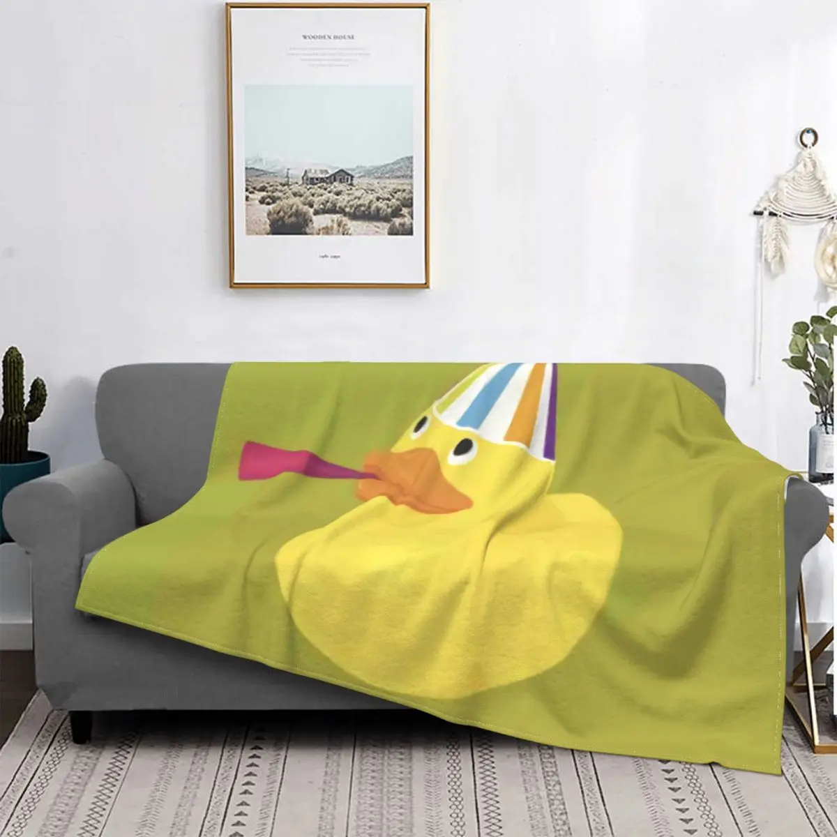 

Manta de pato con estampado, mantas de terciopelo Coral portátil súper suave para edredón de dormitorio, envío gratis