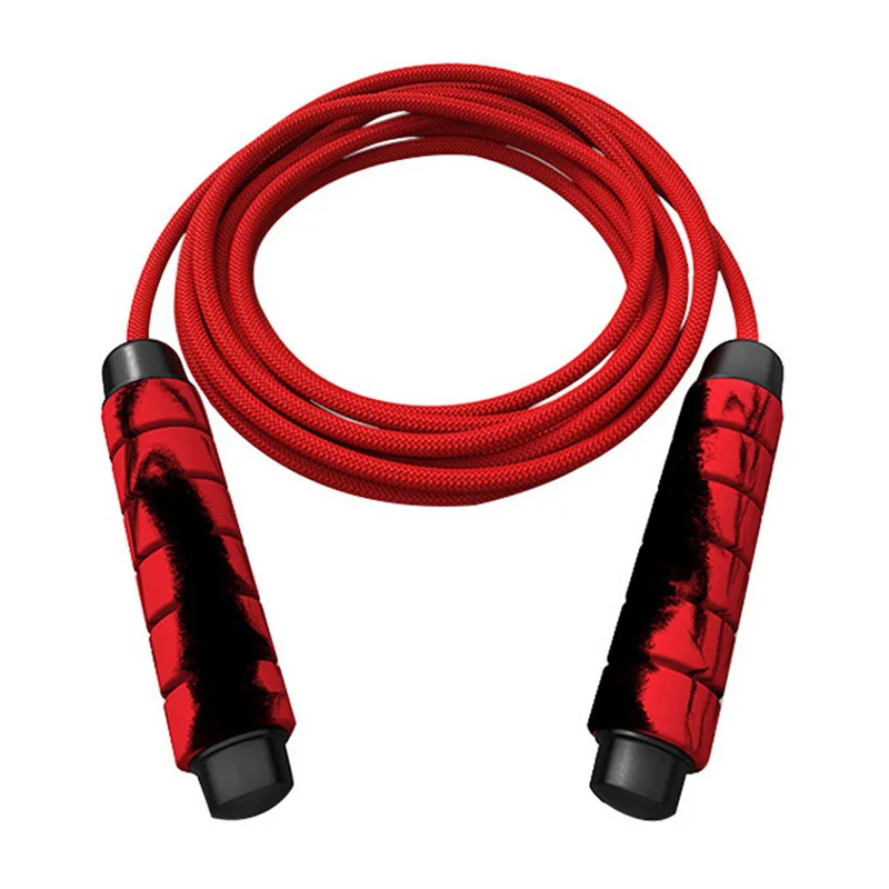 Heavy Adjustable Weighted Skipping Jump Rope -Bearing Weavon Cable Foam Handle For Home Gym Workouts Boxing | Спорт и развлечения