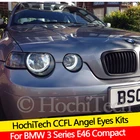 Высококачественный Комплект ангельские глазки CCFL, теплое белое кольцо с ореолом для BMW 3 серии E46 Compact 2001 2002 2003 2004 2005 Demon Eye