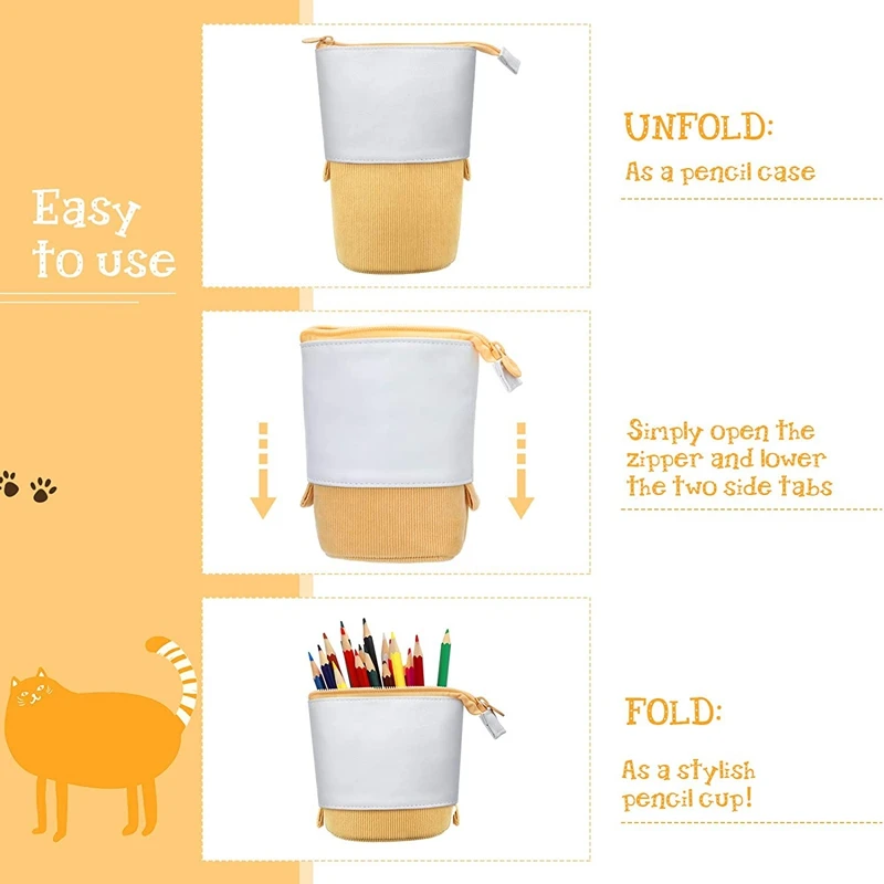 Комплект из 3 предметов телескопическая Карандаш Чехол карандашница плотной