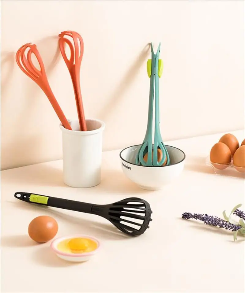 

Многофункциональный вращающийся ручной взбиватель для яиц, Легкая очистка, взбиватель яиц, взбиватель молока, кухонная утварь, силиконовый...