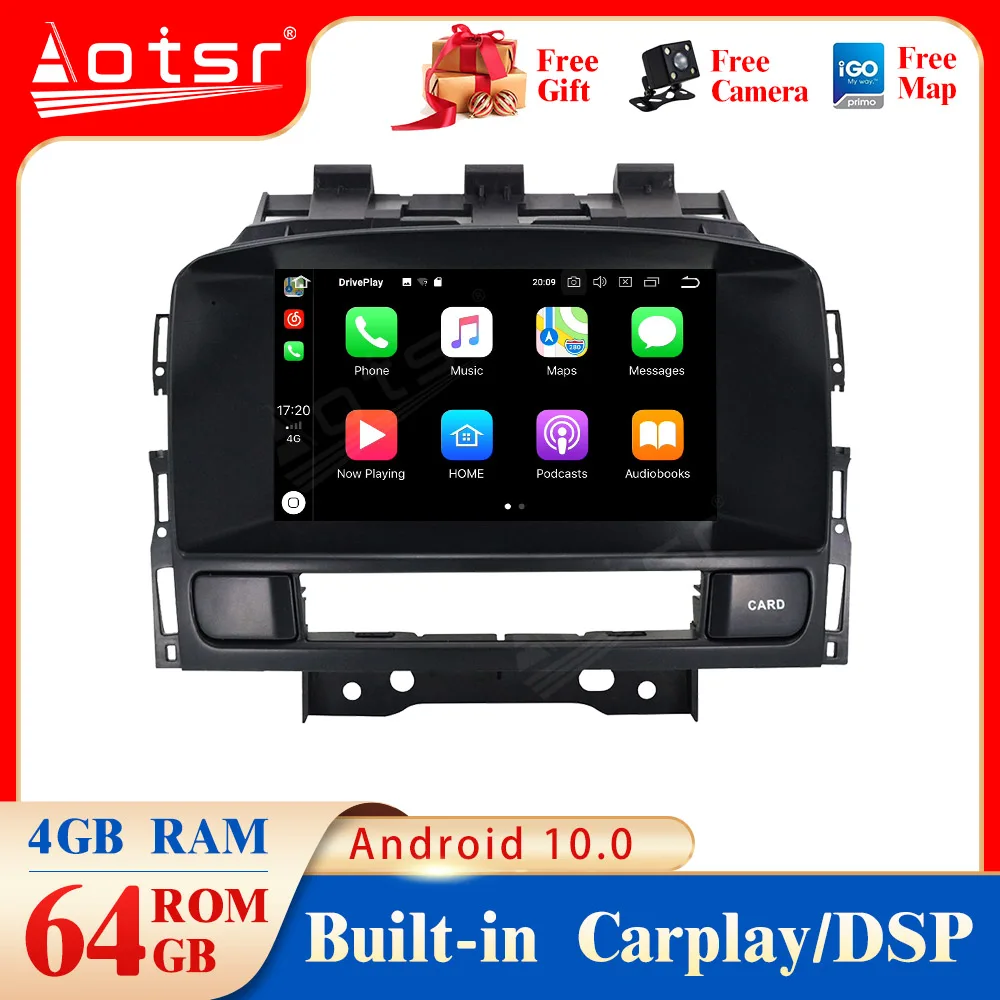 Новейший автомобильный DVD плеер Android 10 0 GPS навигация для OPEL Vauxhall Holden Astra J 2010 2013