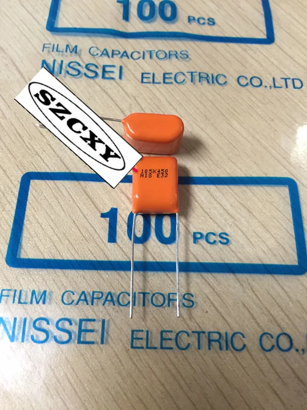 И 100 шт 105K450V 1.0UF450V P10MM CBB пленочная Емкость