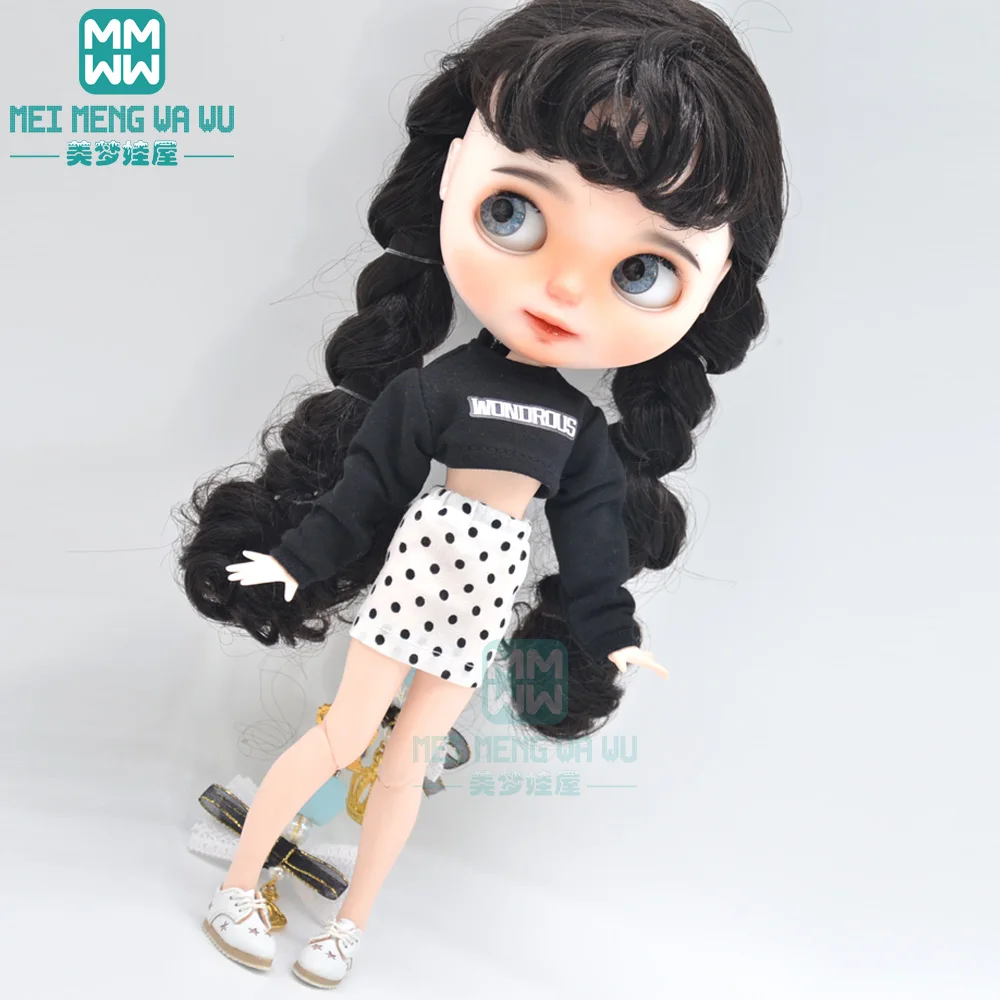 Модная свободная футболка Blyth clothe облегающие брюки кожаная обувь для Azone 1/6