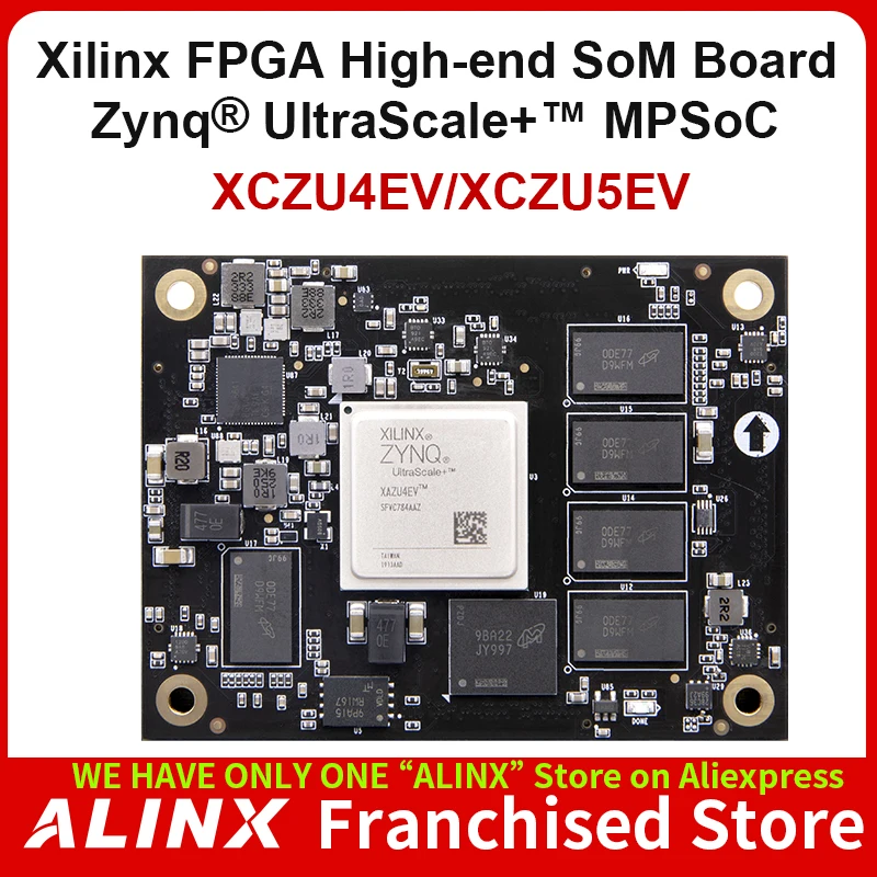 ALINX SoM ACU4EV ACU5EV: Xilinx Zynq UltraScale+ MPSOC AI ZU4EV ZU5EV Industrial Grade Module