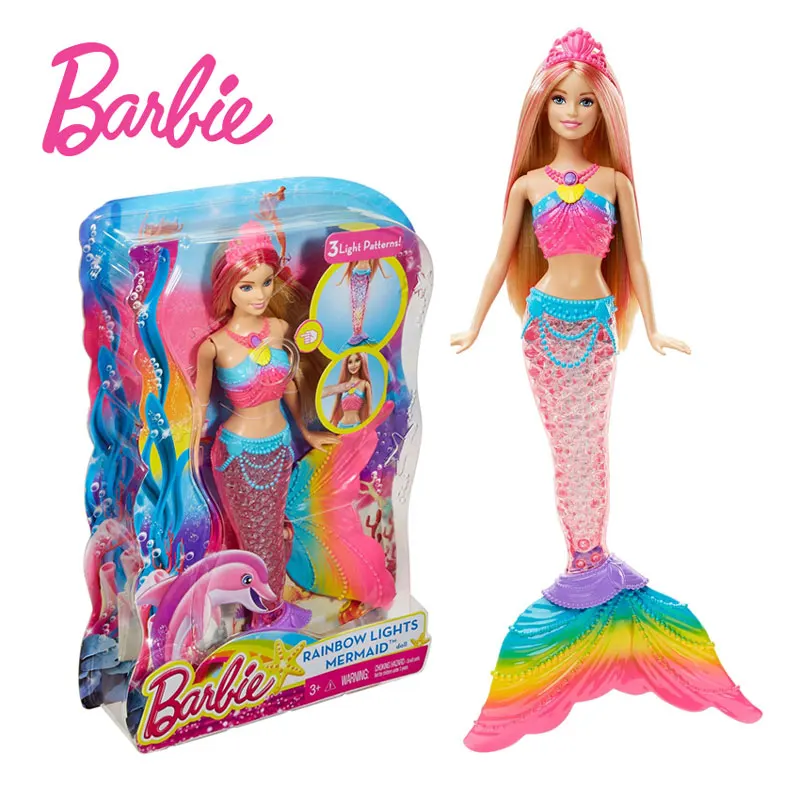 Оригинальные куклы Барби с радужными огнями все куклы-русалки русалочкой