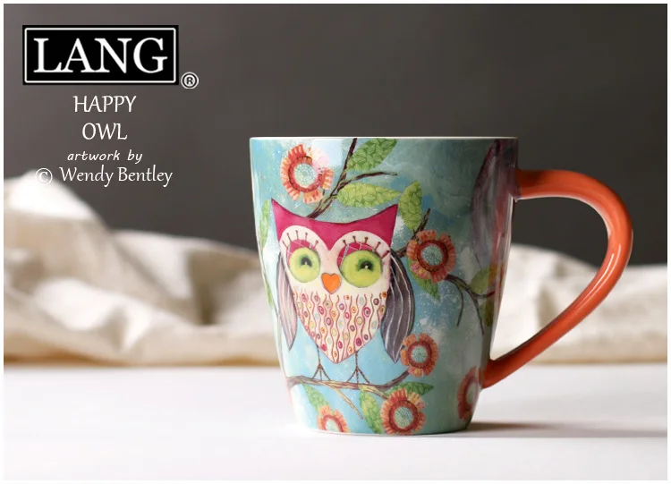

Cartoon Cute Coffee Mug Creative Nordic Ceramic Hand Painted Personnalisable High Capacity Mug Caneca Drinkware Kitchen DB60MK