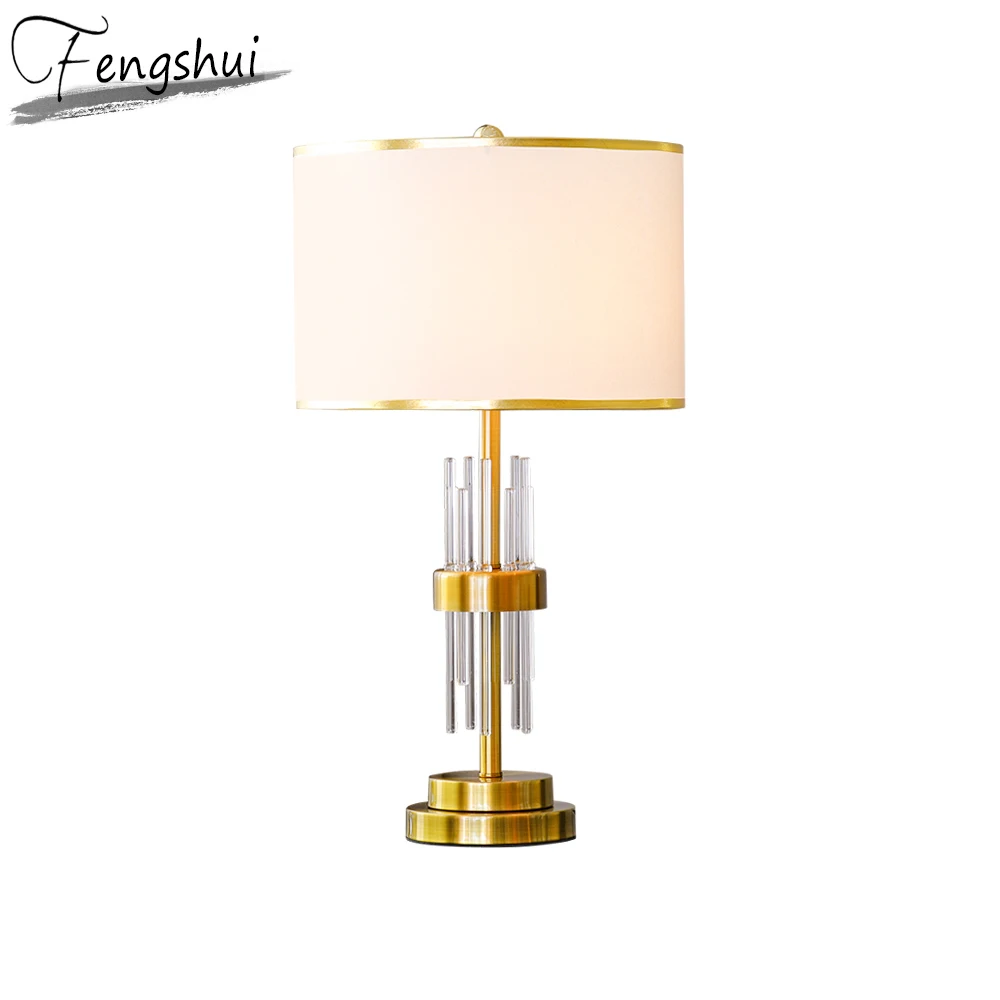 Современные хрустальные настольные лампы для спальни домашнего декора