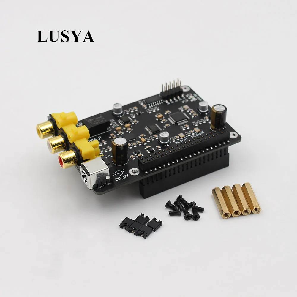 Плата цифрового декодера вещания CS43198 I2S 32bit/384K DSD256 DAC для Raspberry Pi 2B 3B + 4B |