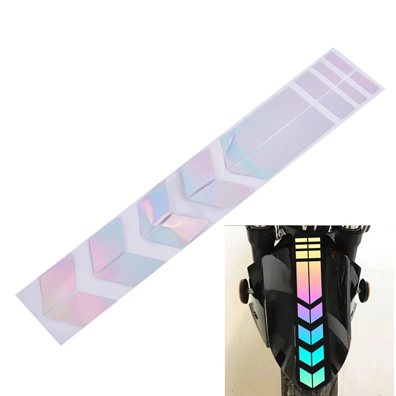 

Moto Stickers Decals For Bicycle Fender Motorcycle Accessories Motorcycle Car Reflective Tape Sticker Decoration Road Reflector
