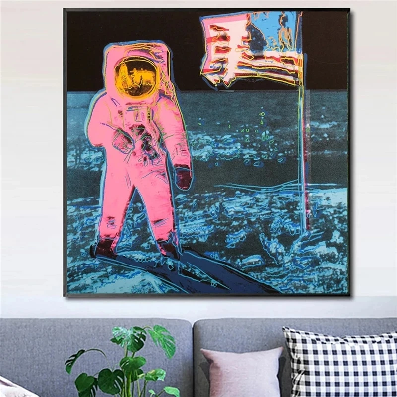 

Настенная картина Moonwalk с изображением Энди из «Warhol», постер для спальни, домашний декор для гостиной