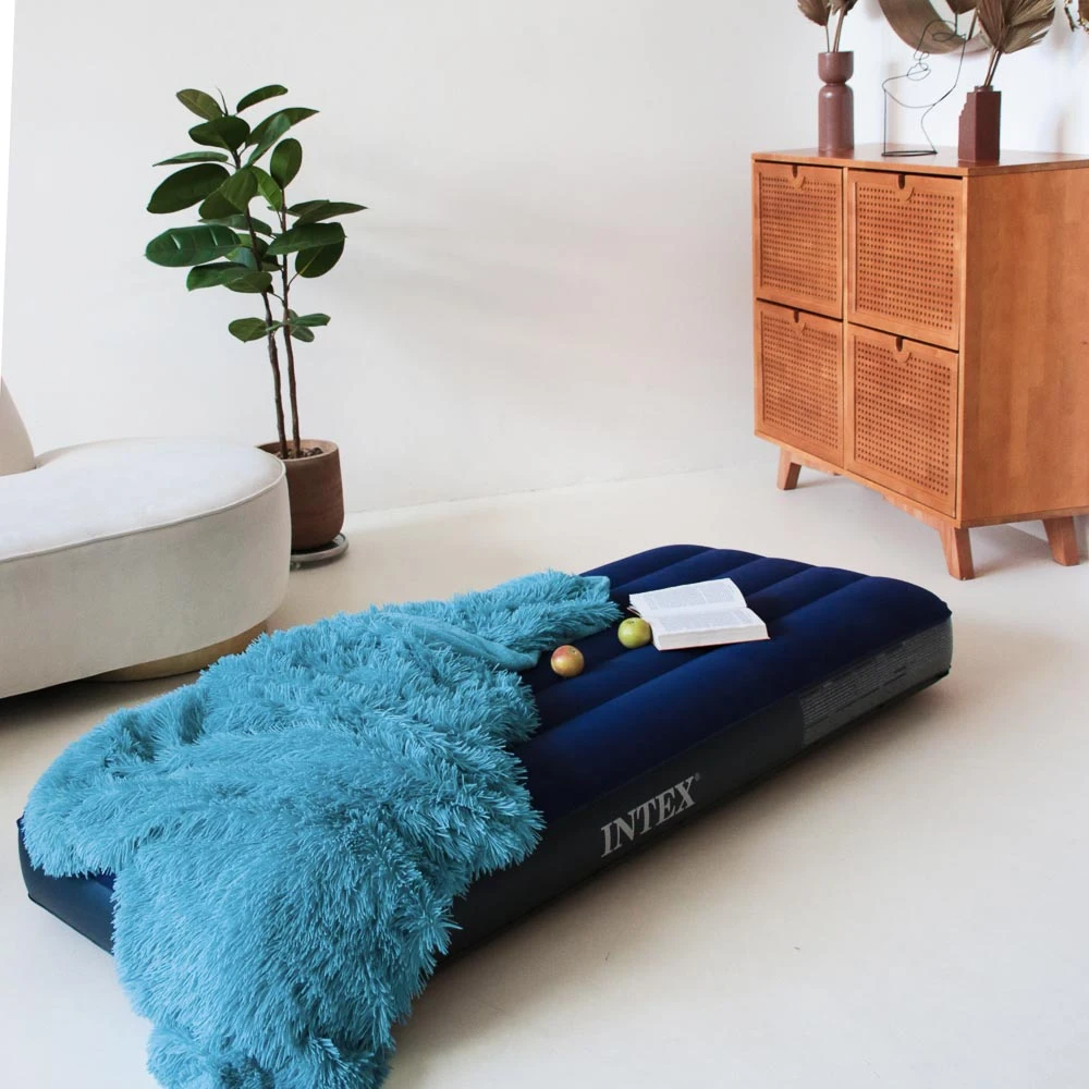 Кровать надувная INTEX Classic downy 64756 FIBER-TECH 76х191х25 см |