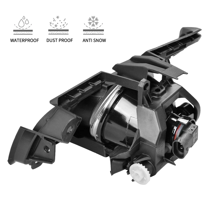 

Car Front Bumper Fog Light Driving Lamp Kit Bezel Covers & Harness Switch for 2019 2020 2021 Toyota RAV4